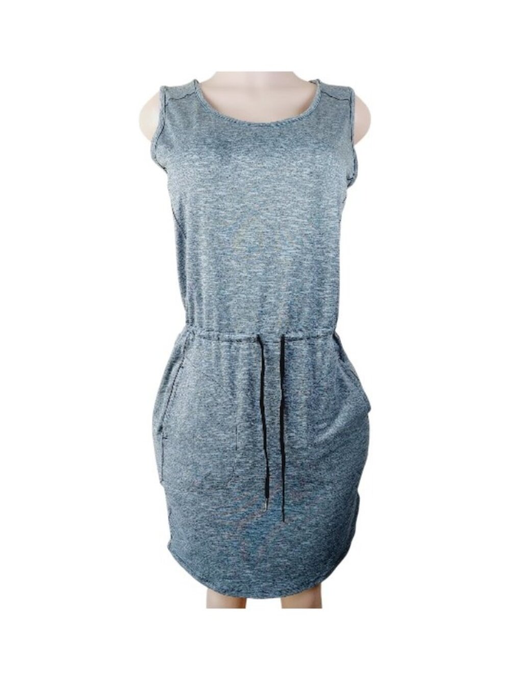 Columbia Women's Gray Wonder More Heather Sleeveless Mini Tank Dress Size S